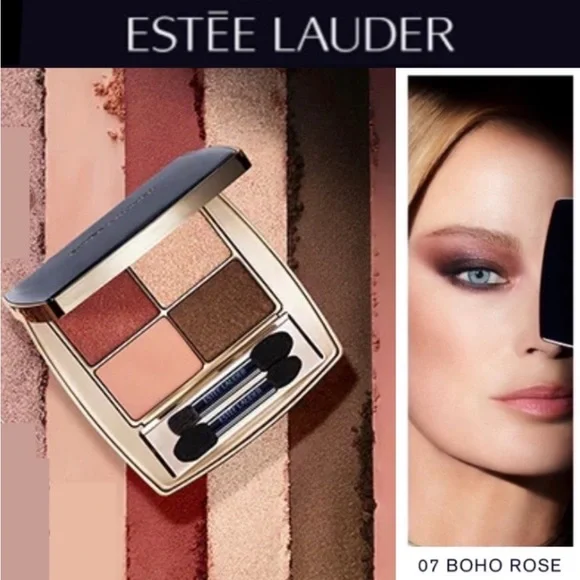 Estee Lauder Pure Color Envy Luxe Eyeshadow Quad Boho Rose new - Picture 2 of 11